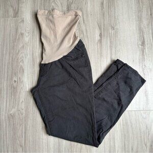 Led luxe essentials denim maternity pants small